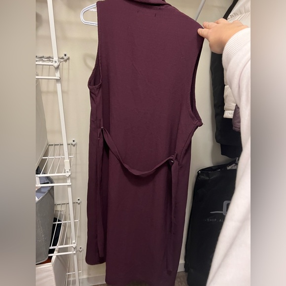 Plum Purple Long Maxi Vest - Picture 2 of 2